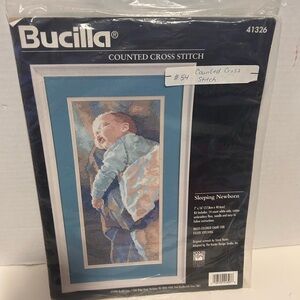 Bucilla Sleeping Newborn Counted Cross Stitch New